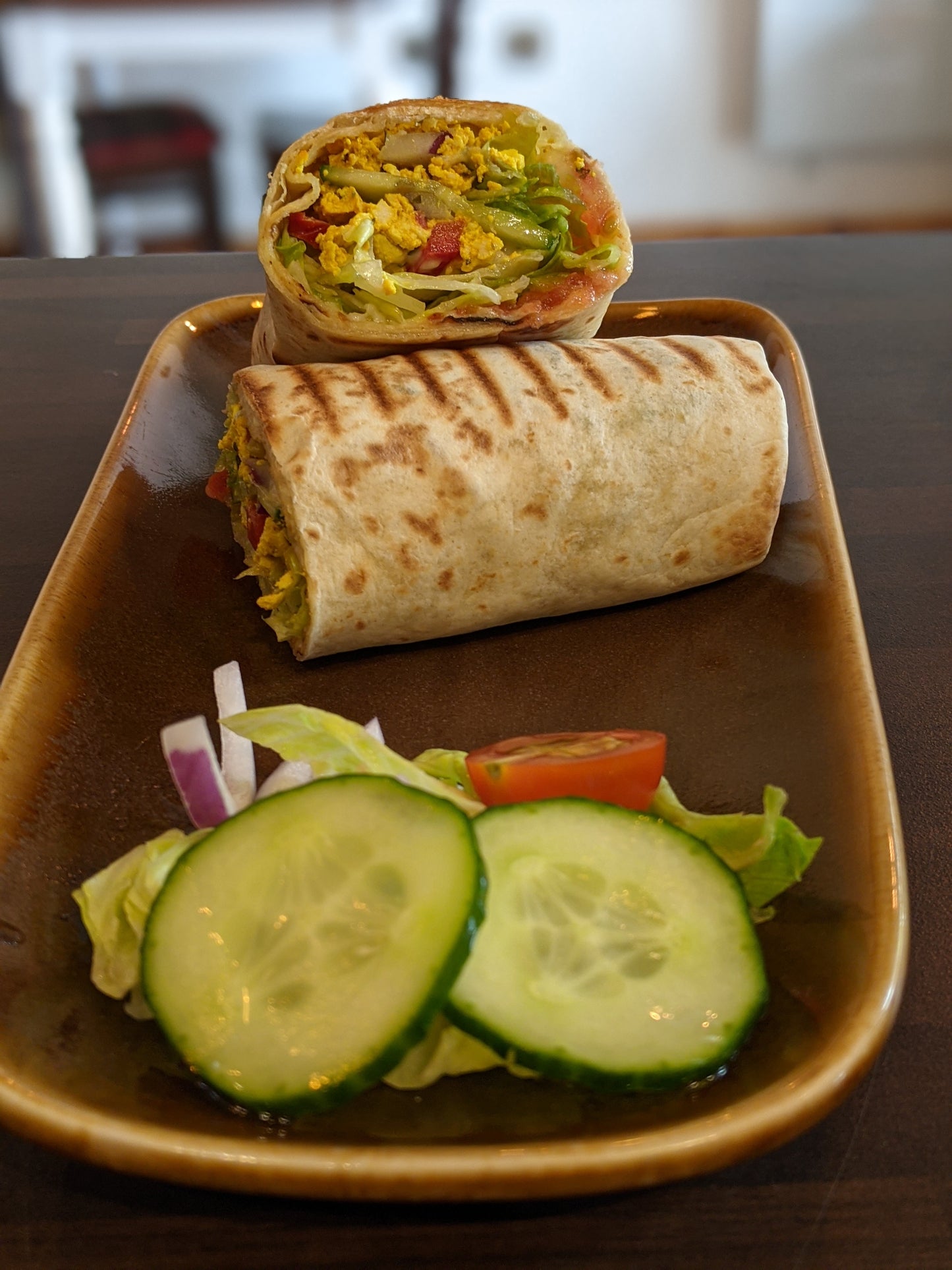 Marinated Tofu Wrap